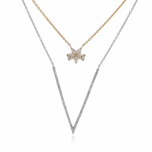 Simon G Rose Gold and Diamond Necklace