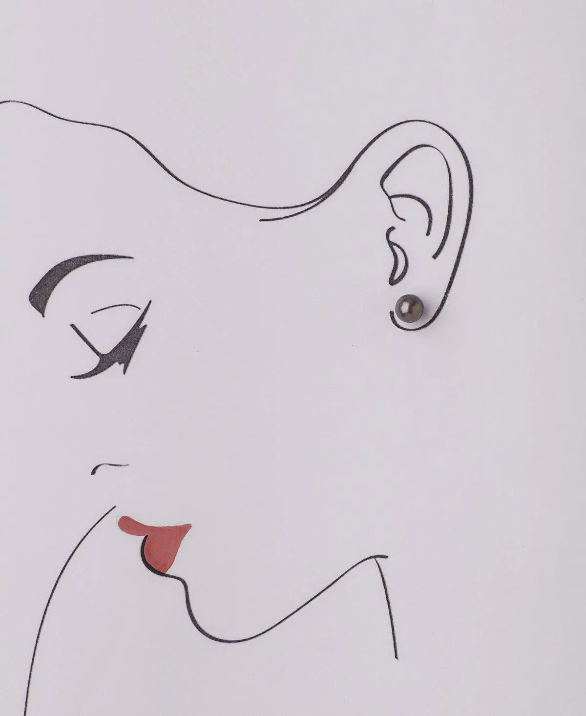 Simple Pearl Stud Earring