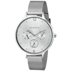 Skagen Anita Silver Mesh Bracelet Silver Dial Quartz Watch for Ladies - SKW2312