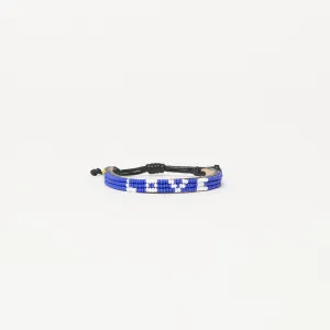 Skinny LOVE Bracelet - Royal/White