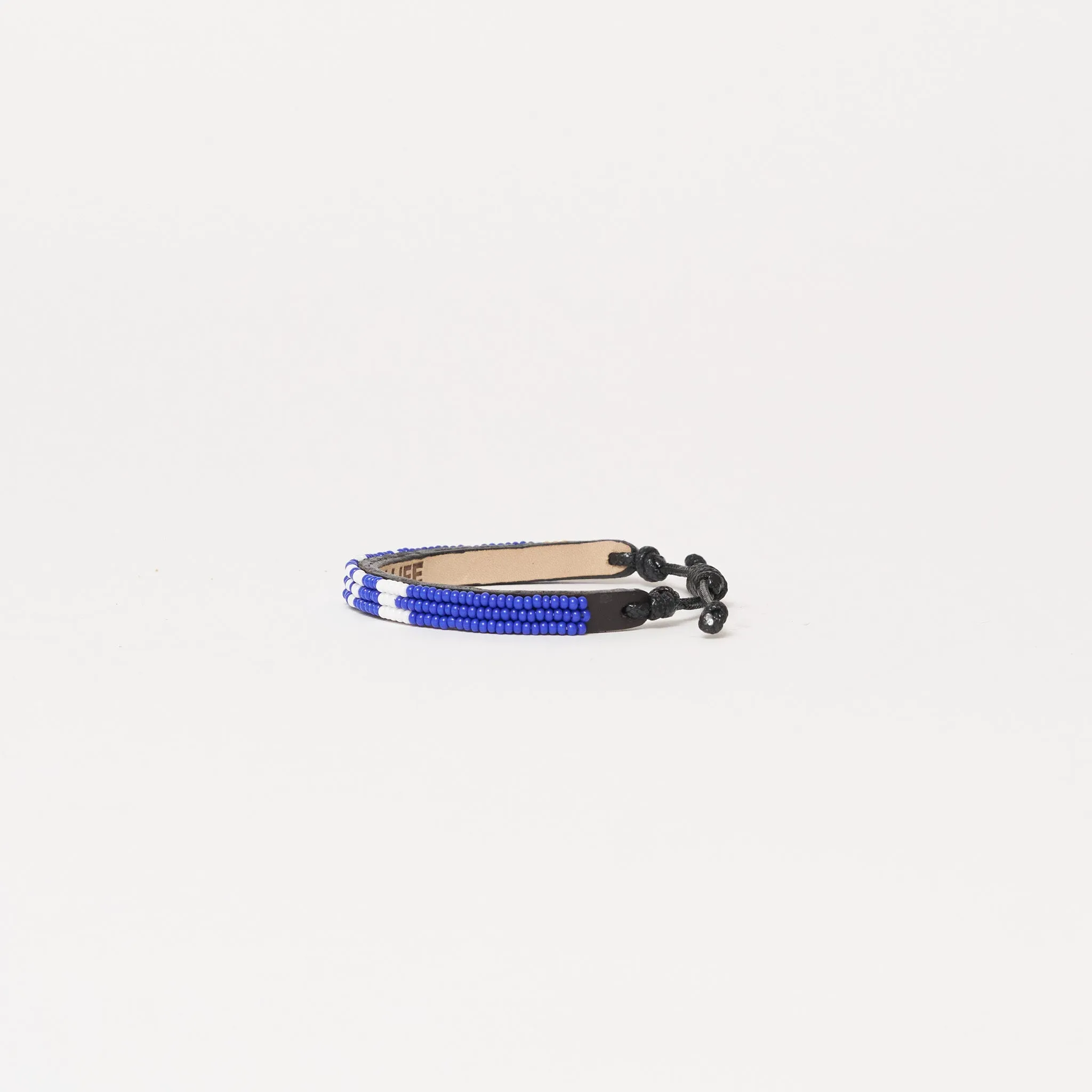 Skinny LOVE Bracelet - Royal/White