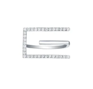 Skyline 0.40ct Square Ring <br> R-00384WHT