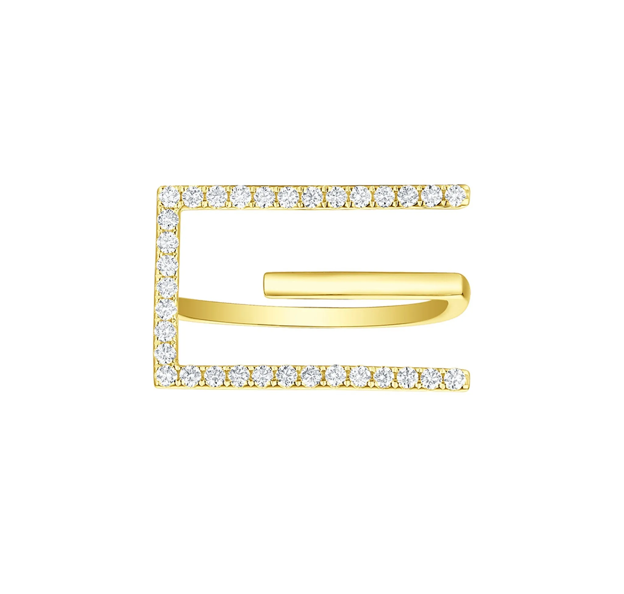 Skyline 0.40ct Square Ring <br> R-00384WHT