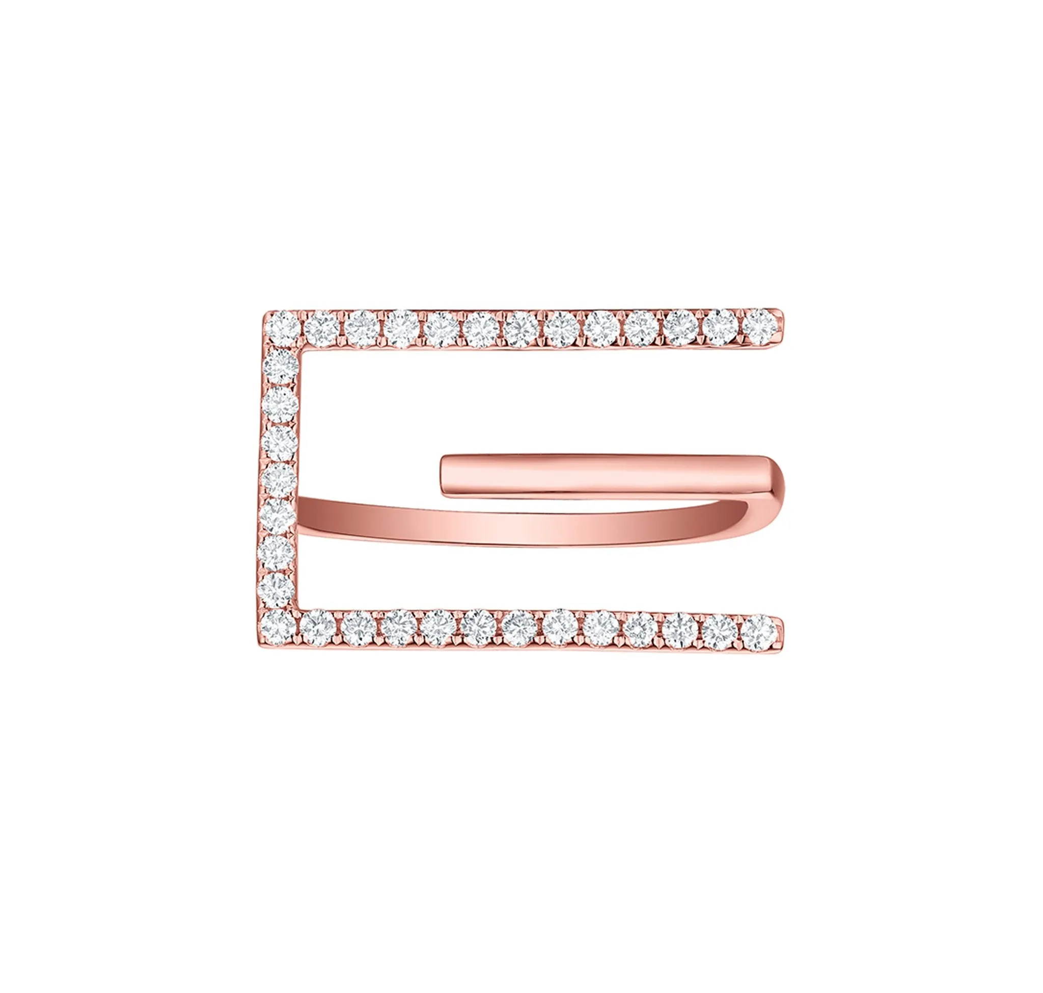 Skyline 0.40ct Square Ring <br> R-00384WHT