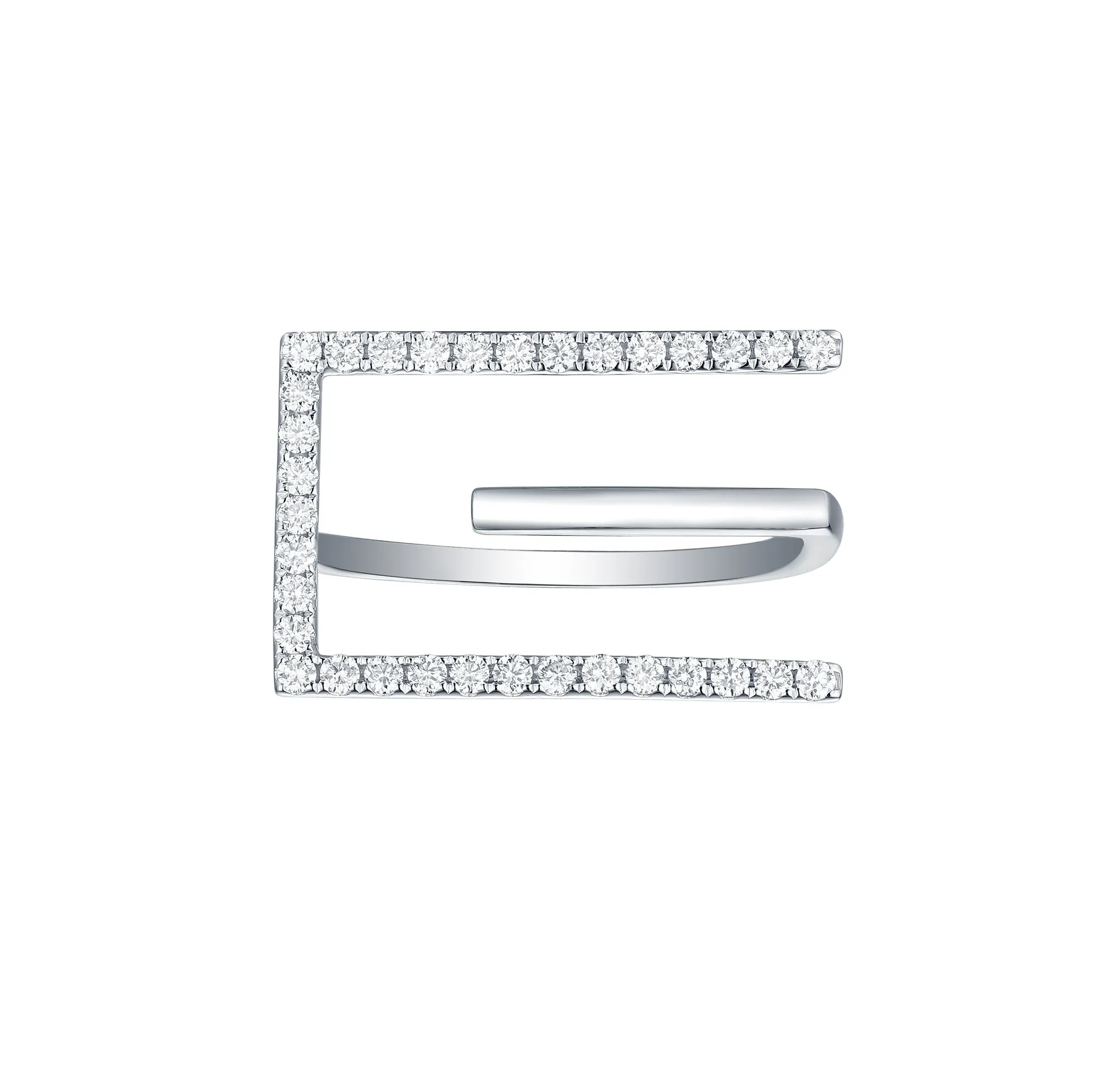 Skyline 0.40ct Square Ring <br> R-00384WHT