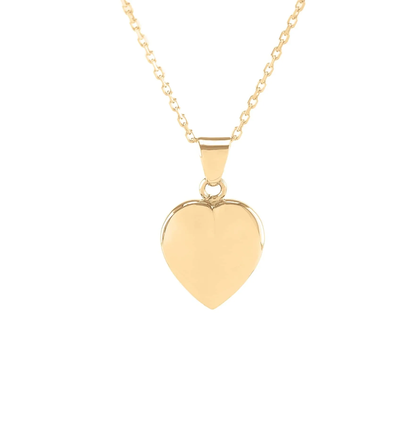 Small Gold Heart Pendant Urn (10K)
