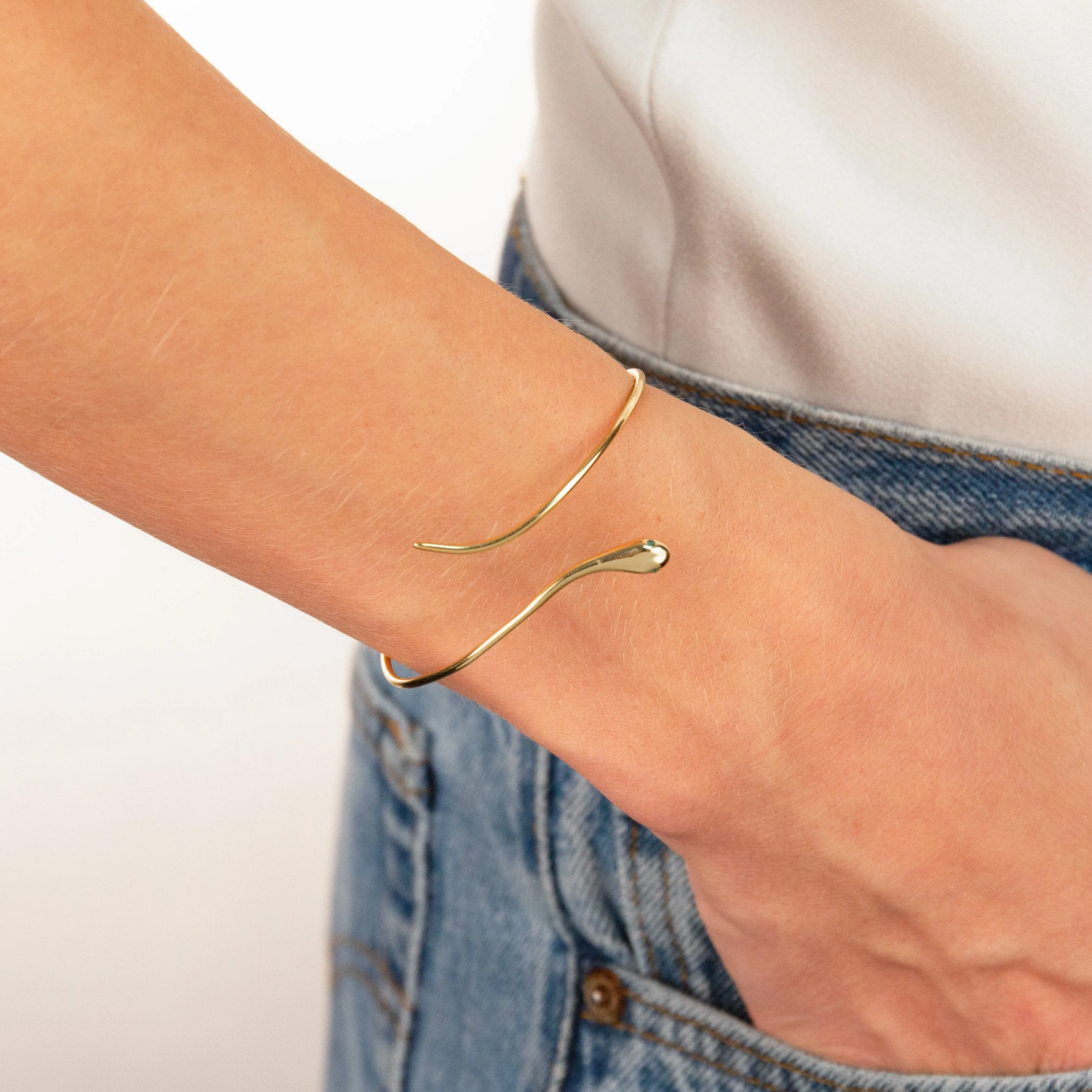 Solid Snake Wrap Bangle