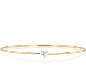 Solitaire Heart Diamond Love Always Bracelet