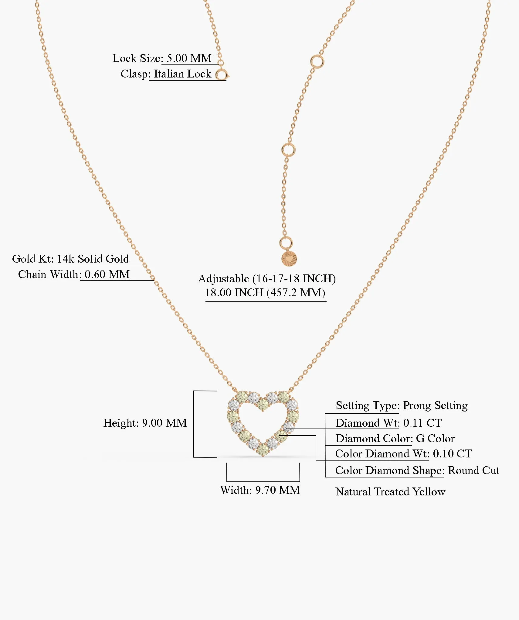 Sparkling Affection Heart Necklace
