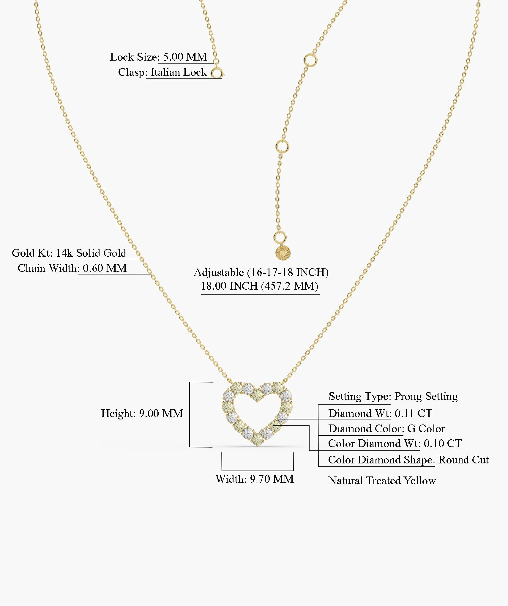 Sparkling Affection Heart Necklace