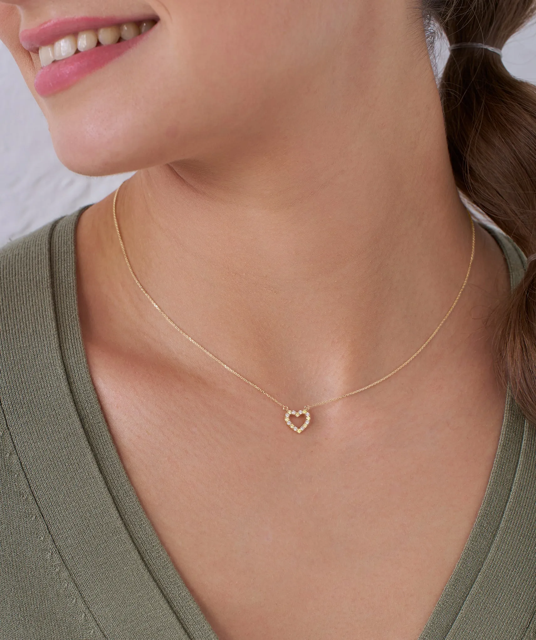 Sparkling Affection Heart Necklace