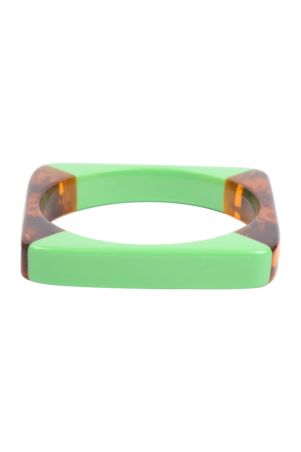 SQUARE RESIN CAST BANGLE BRACELET