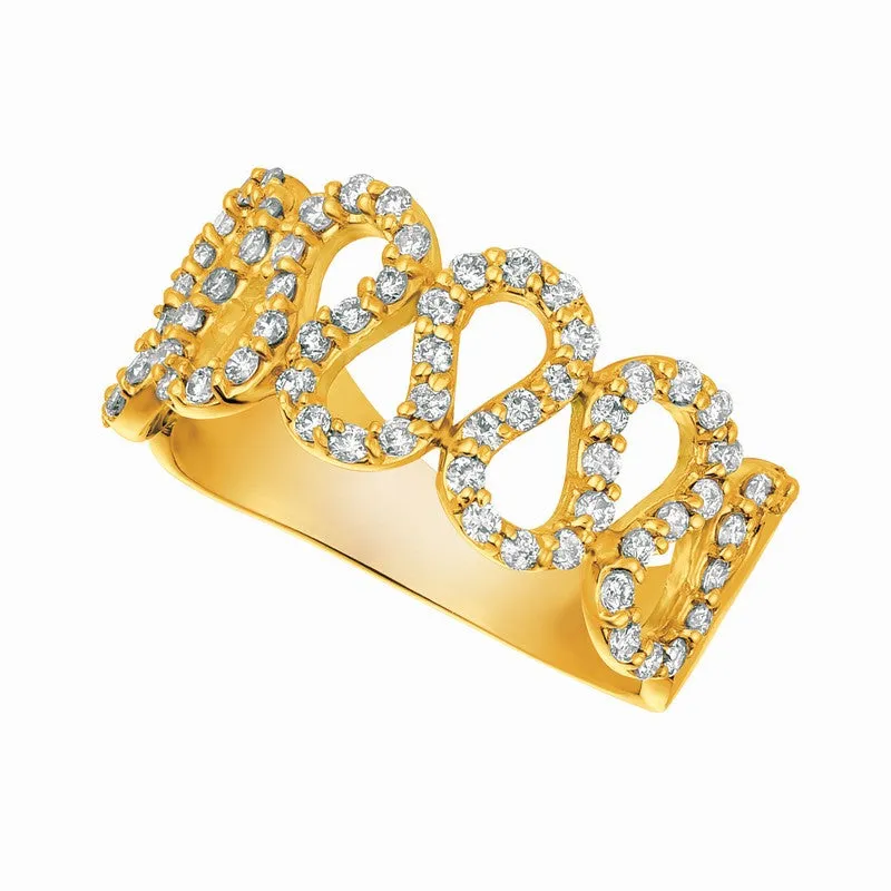 ‘SQUIGGLE’ DIAMOND RING 14K GOLD (0.63 CTW)