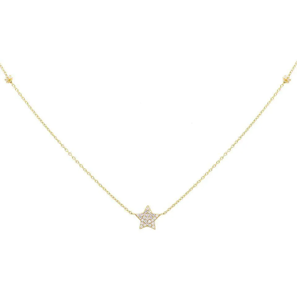 Star Necklace 14K
