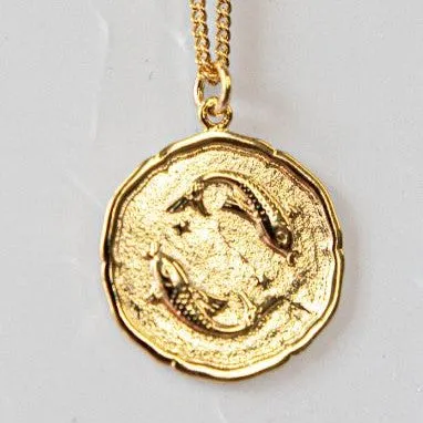 Star Sign Pendant Necklace - Pisces