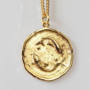 Star Sign Pendant Necklace - Pisces