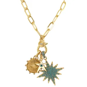 Starburst Charm Necklace