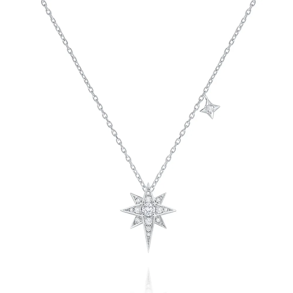 Starburst Diamond Necklace by KC Designs