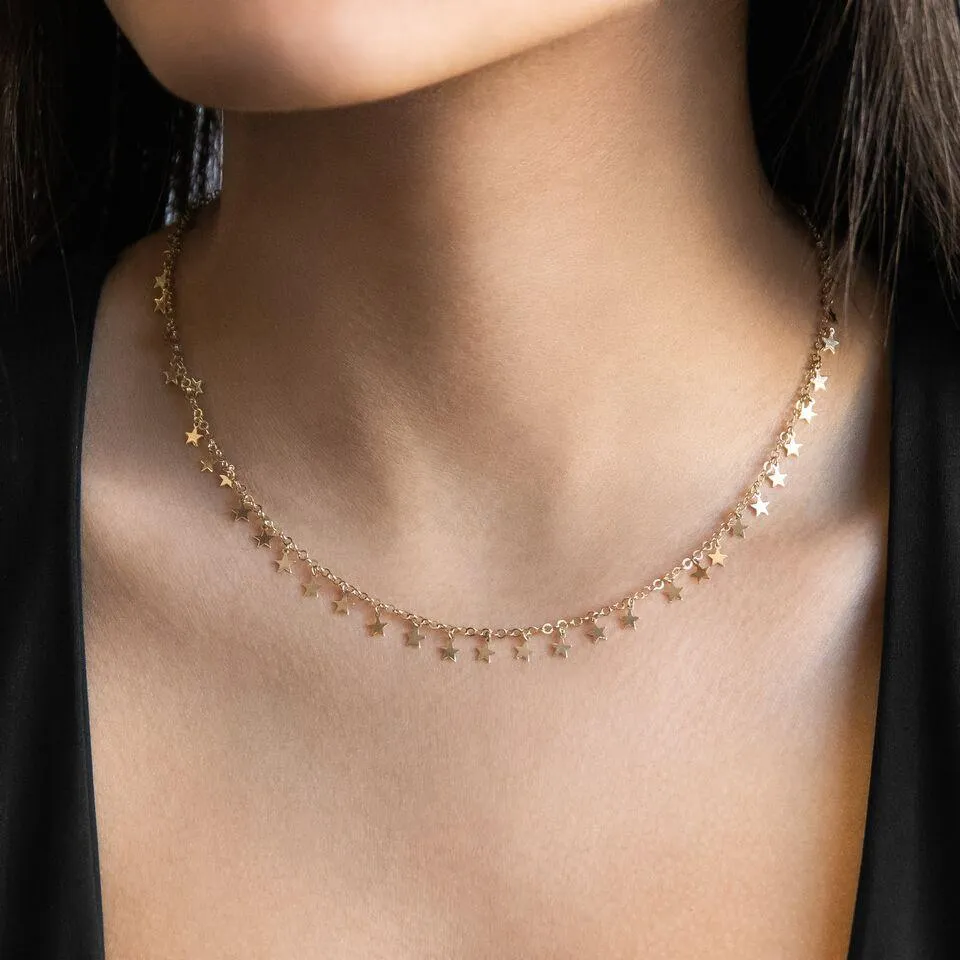Stars Necklace 14K