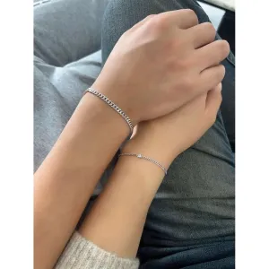 Sterling Silver Bond Elegance couple Bracelet