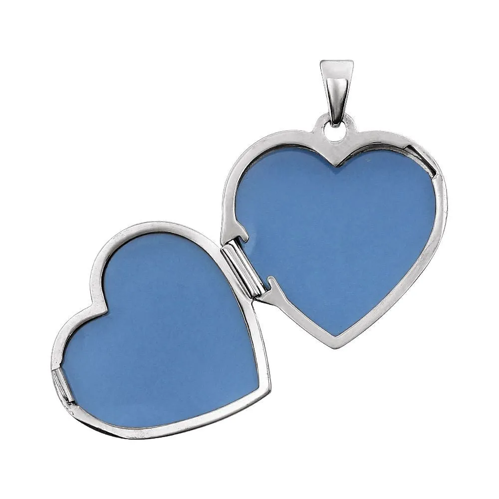 Sterling Silver Double Heart Locket