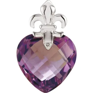 Sterling Silver Fleur-de-lis Pendant