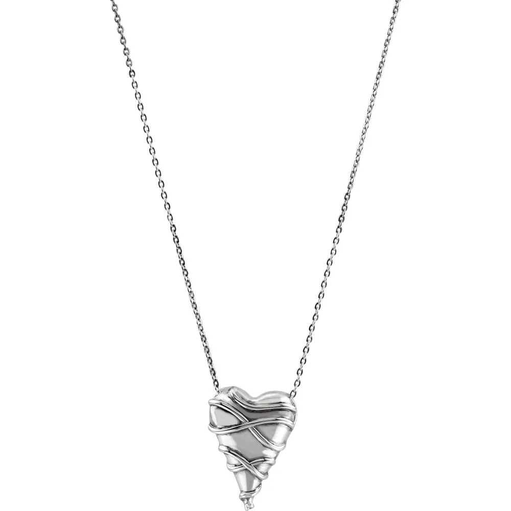 Sterling Silver Guard Your Heart Necklace