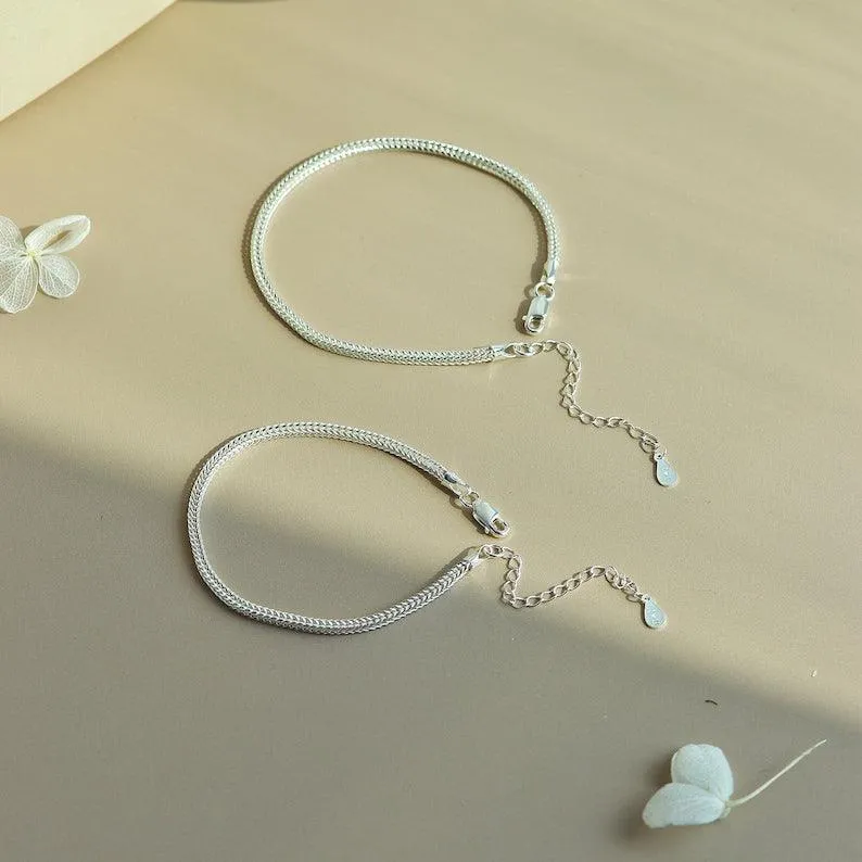 Sterling silver Pure Union Couple Bracelet