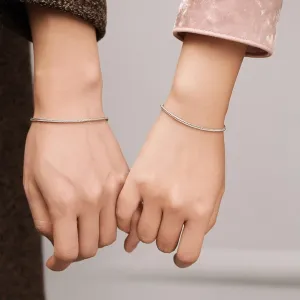 Sterling silver Pure Union Couple Bracelet