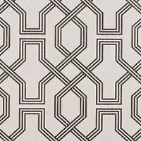 Straight Modern Valance Custom Made in Ander Blue or Graphite Grey and White Geometric Print on Premium Cotton Linen, Fully Lined