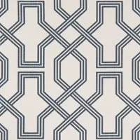Straight Modern Valance Custom Made in Ander Blue or Graphite Grey and White Geometric Print on Premium Cotton Linen, Fully Lined