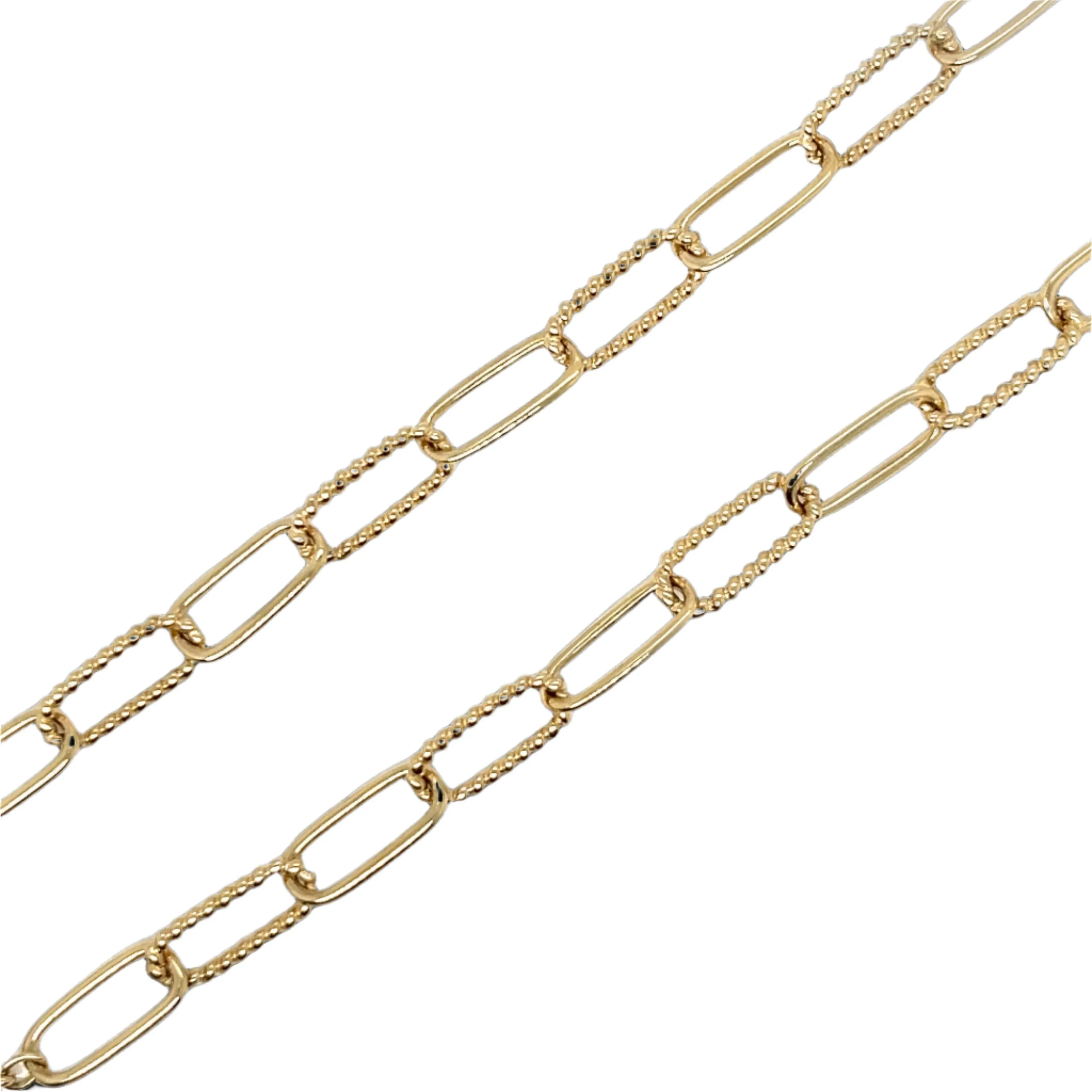 Stunning 14K Gold 0.18CT Moissanite 16" Sun Paperclip Necklace - G503693