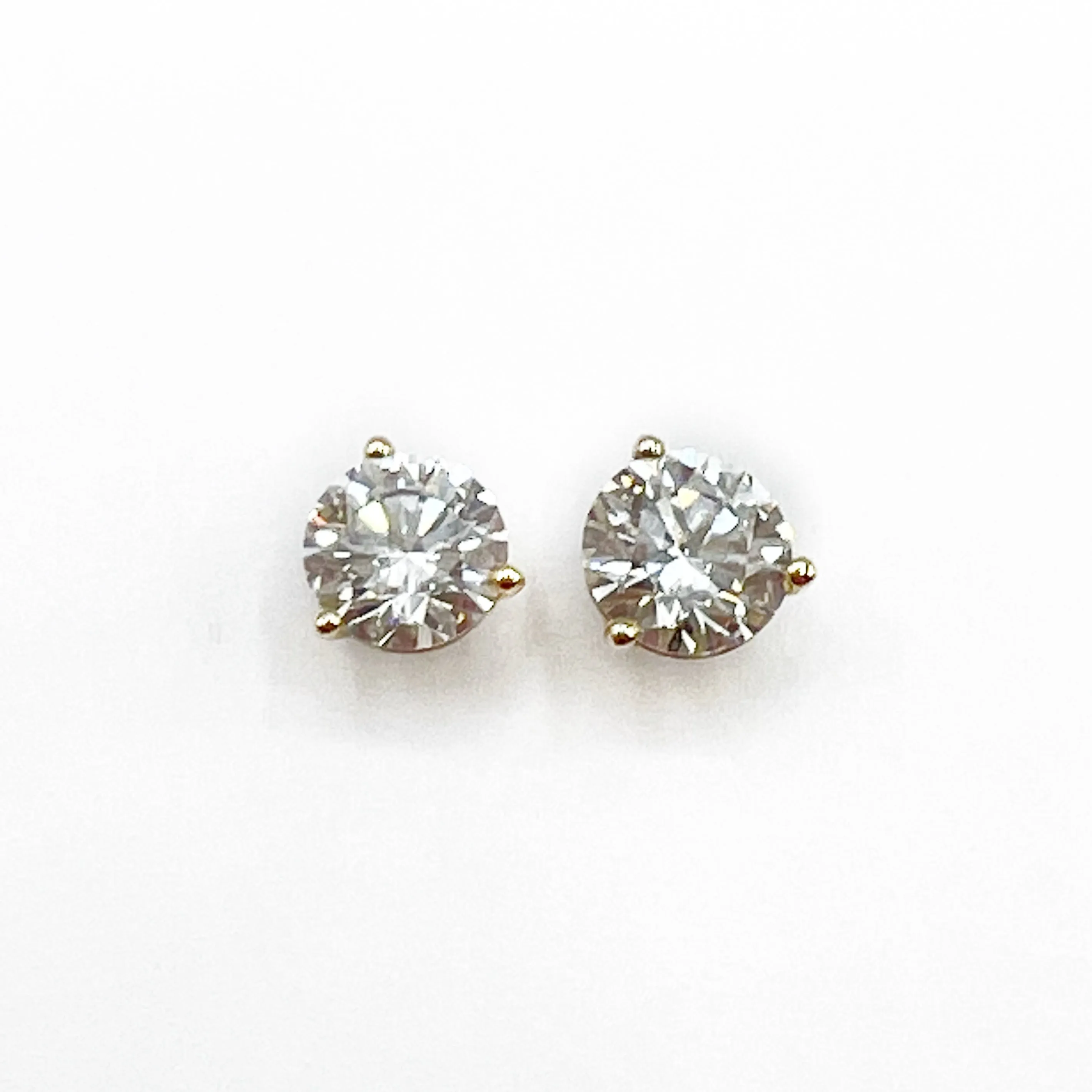 Stunning Lab Grown Diamond Stud Earrings 1.5 Carats Total Weight