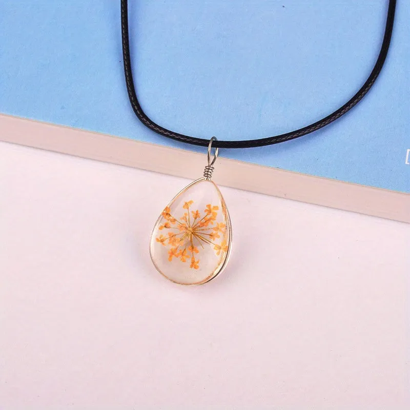 Sweet Star Necklace Time Glass Gem Small Fresh Necklace Sense Accessories