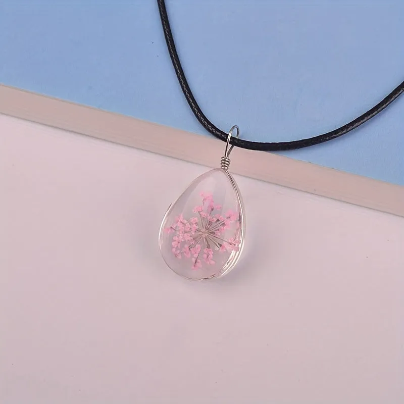 Sweet Star Necklace Time Glass Gem Small Fresh Necklace Sense Accessories