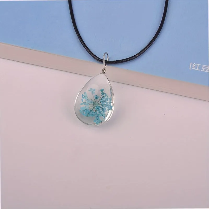 Sweet Star Necklace Time Glass Gem Small Fresh Necklace Sense Accessories