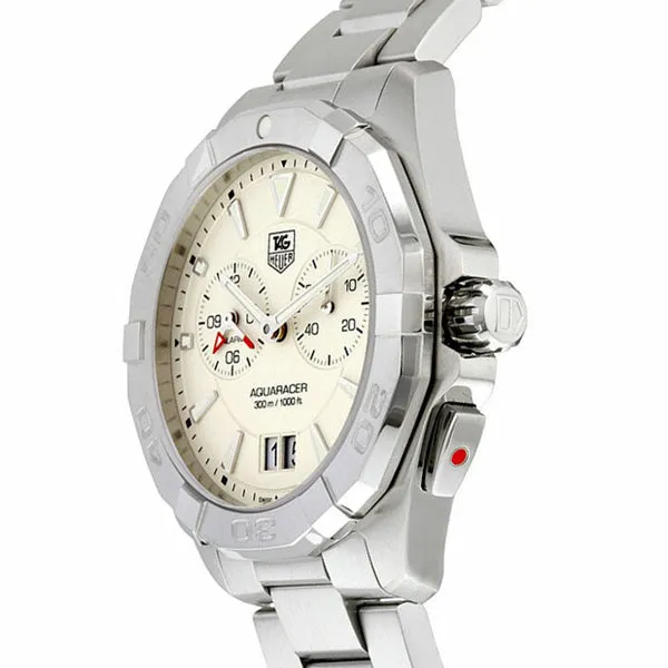 Tag Heuer Aquaracer Silver Stainless Steel Silver Opaline Dial Quartz Watch for Gents - WAY111YBA0928