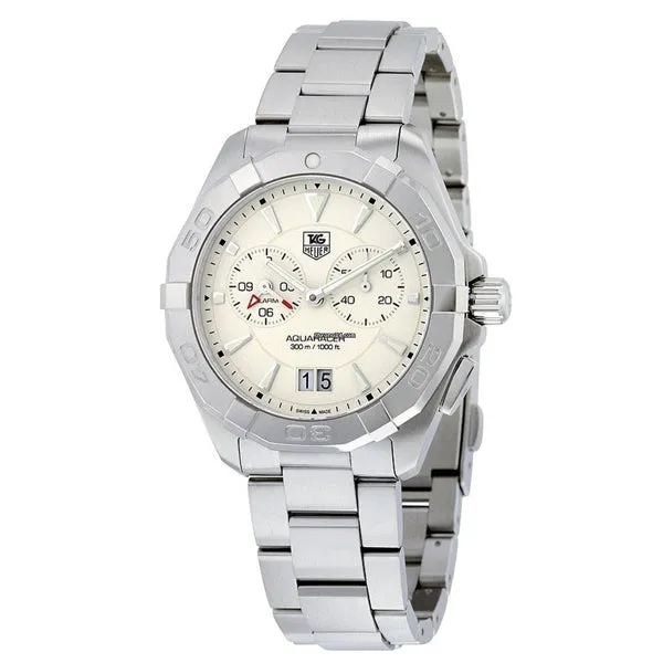 Tag Heuer Aquaracer Silver Stainless Steel Silver Opaline Dial Quartz Watch for Gents - WAY111YBA0928