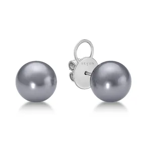 Tahitian Medium Gray Pearl Earrings