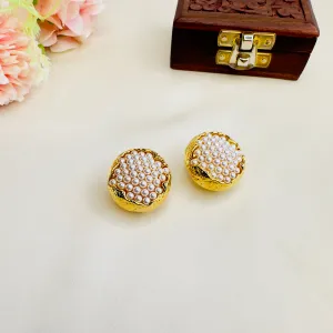 Tarnish Free Pearl Stud Earrings
