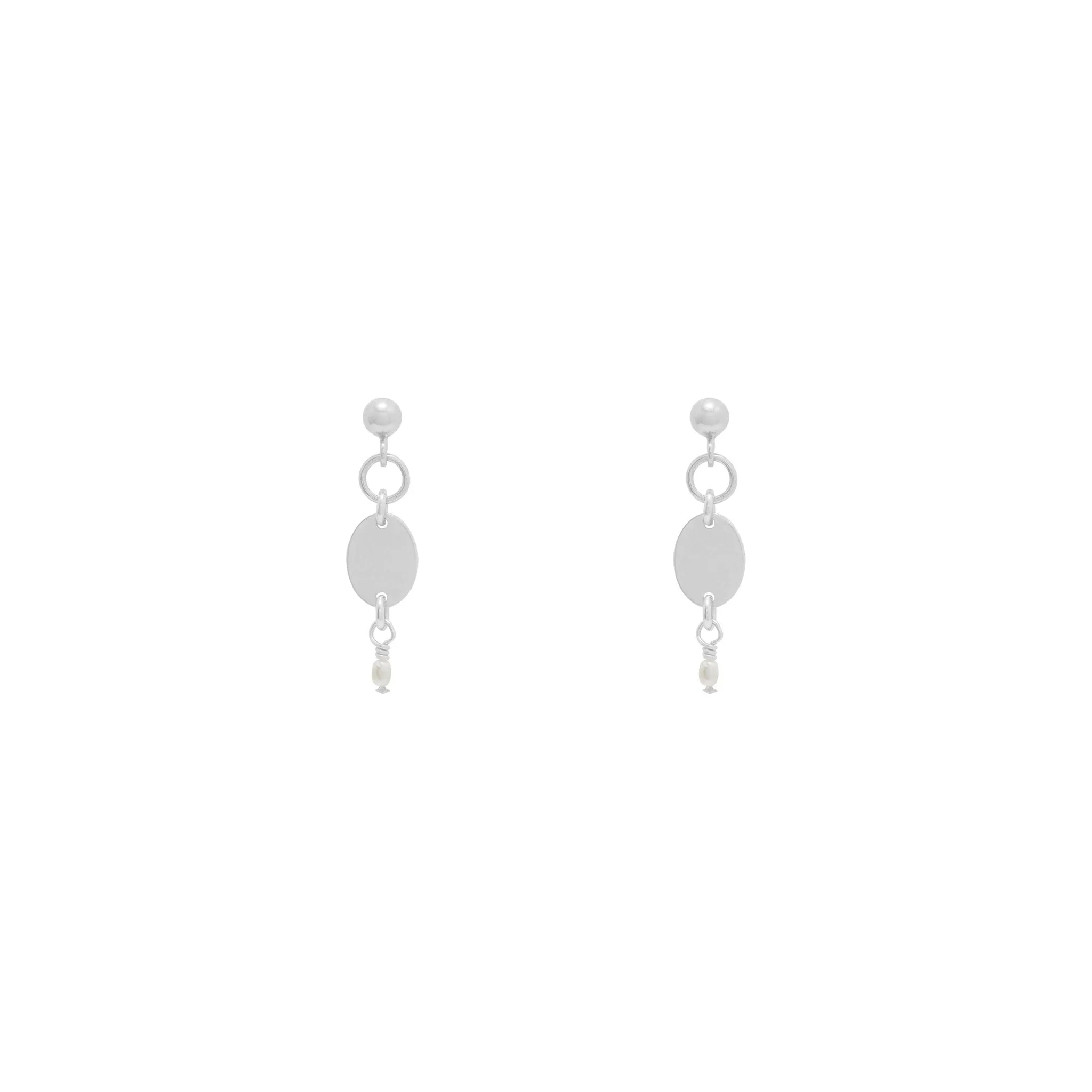 Thalia Freshwater Pearl Earrings - Sterling Silver