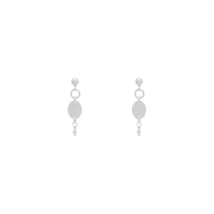 Thalia Freshwater Pearl Earrings - Sterling Silver