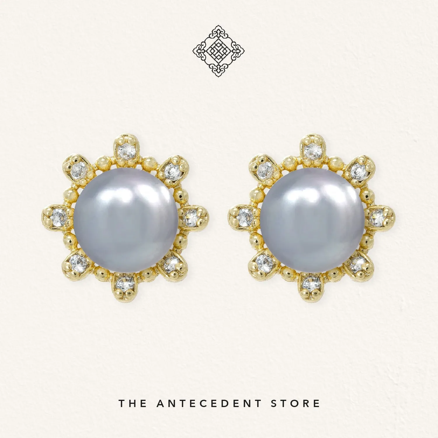 The Antecedent Store Freshwater Pearl Stud Earrings