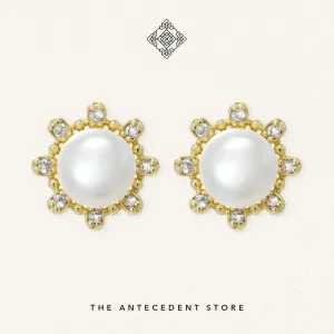 The Antecedent Store Freshwater Pearl Stud Earrings