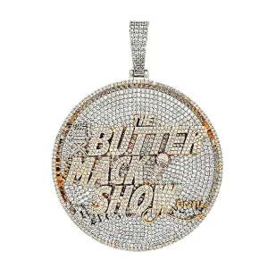 'The Butter Make Show' Two Tone Medallion Charm Pendant