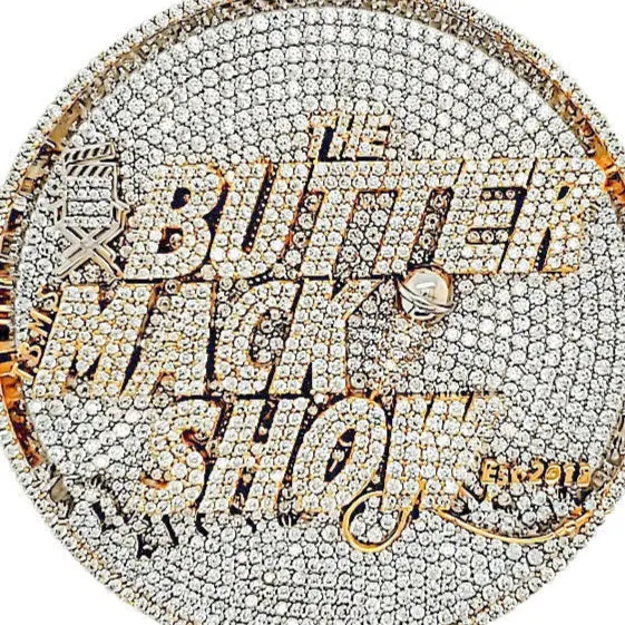 'The Butter Make Show' Two Tone Medallion Charm Pendant