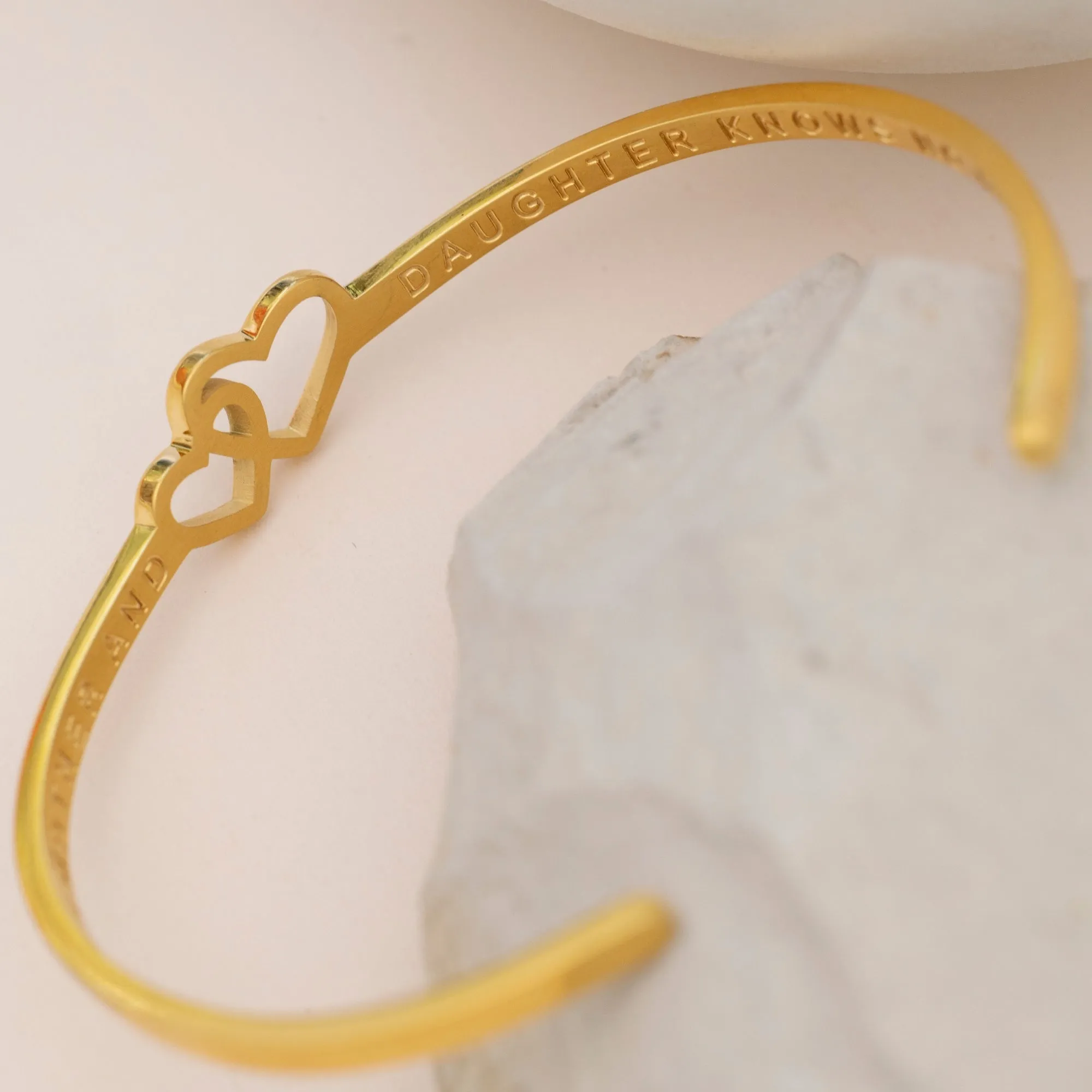 The Love Between A Mother And Daughter Knows No Distance - Heart Bracelet