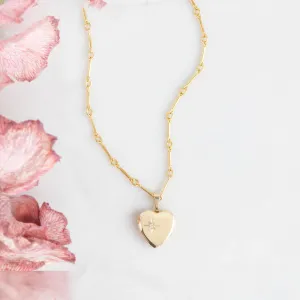 The Sweetheart Diamond Locket Necklace | 14K Yellow Gold