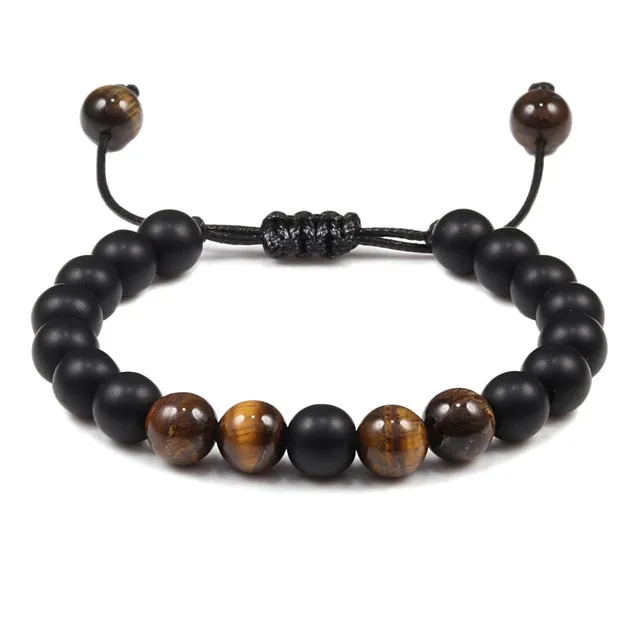 Tiger Eye Handmade Adjustable Unisex Beaded Bracelet
