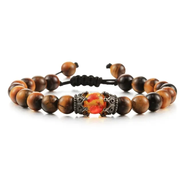 Tiger Eye Handmade Adjustable Unisex Beaded Bracelet